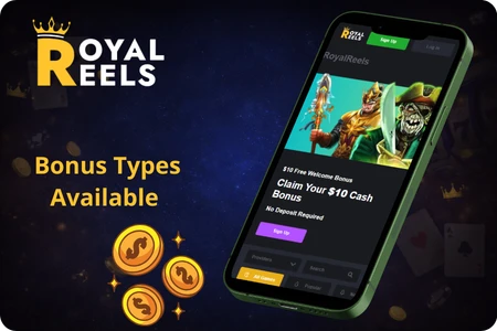 Royalreels bonuses types